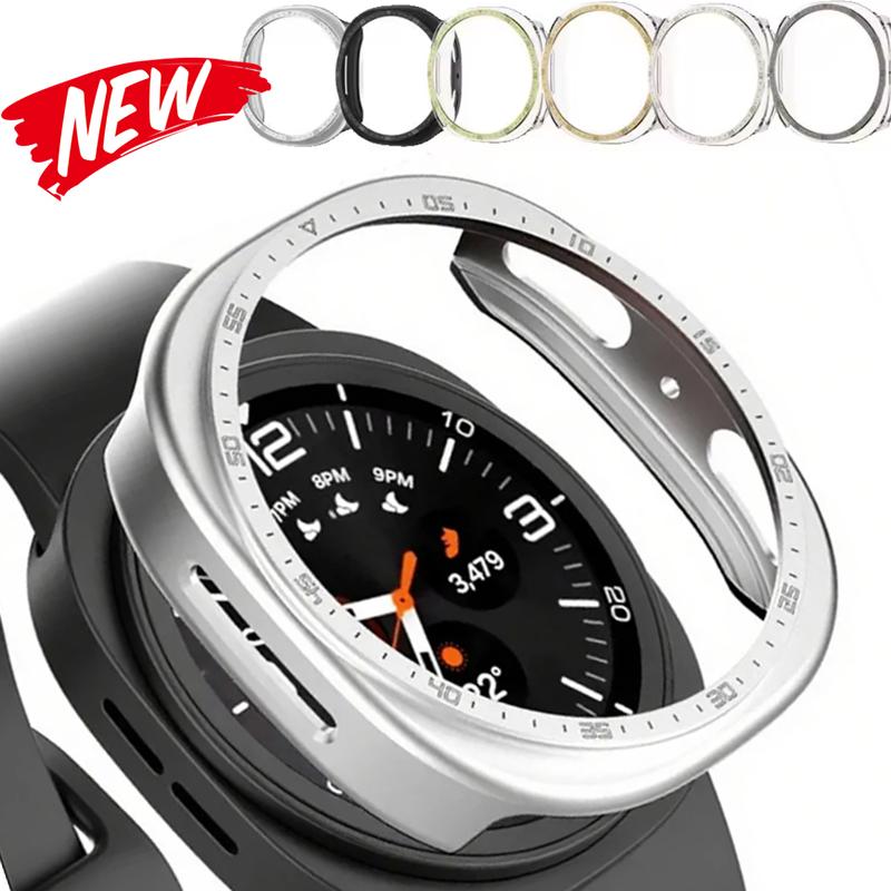 Полый чехол-накладка для Samsung Galaxy Watch 8 44 мм Аксессуары ПК Чехол-бампер для Samsung Watch8 40 мм Безель-кольцо Чехол