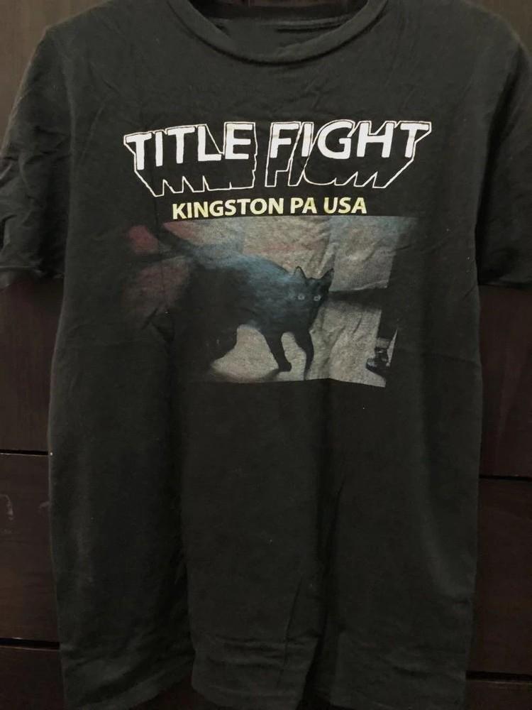 Title Fight Kingston Кот Забавная Коллекция Хлопковая Футболка S - 5XL AD615 Унисекс Футболка