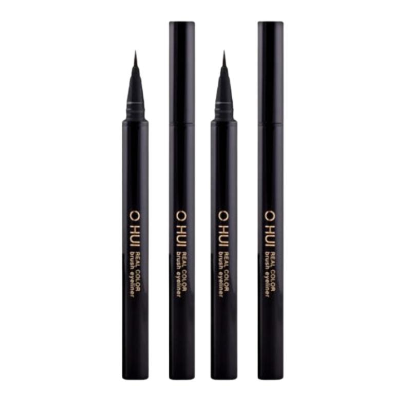 Ohui Real Color Brush Eyeliner Black 10g – Waterproof Smudge-Proof Liquid Liner with Flexible Brush Tip