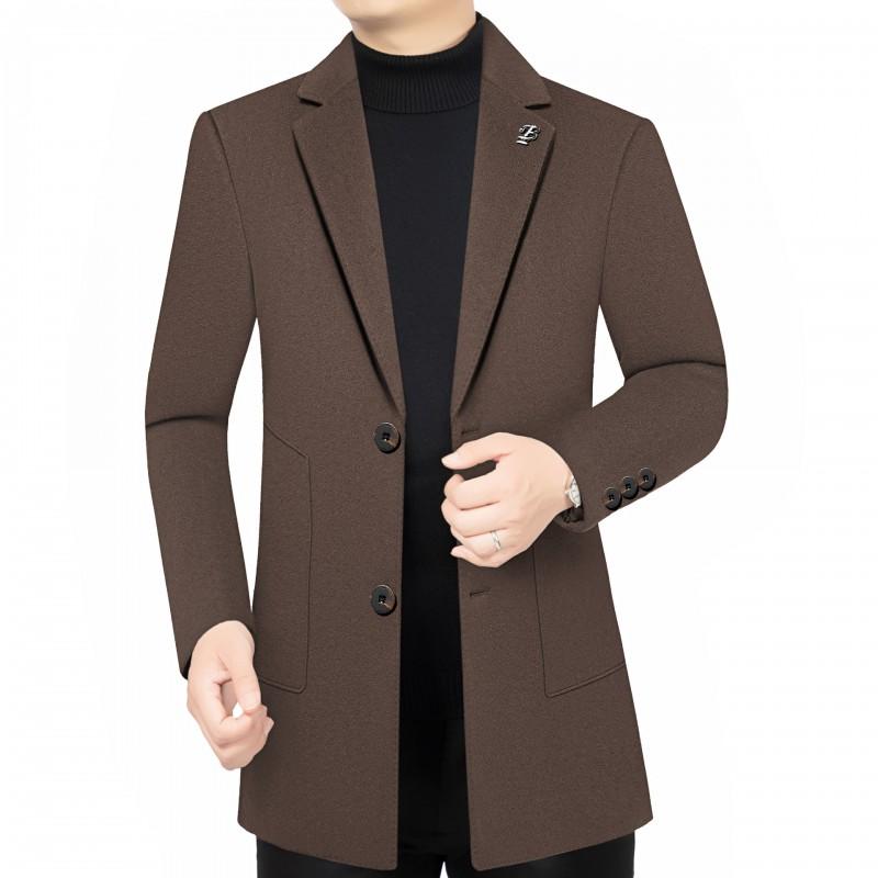 Mens Slim Fit Wool Blend Blazer Jacket With Removable Down Liner Casual Business Outerwear