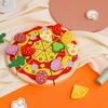 Children's Early Childhood Education Educational Play-house Simulation Pizza Fruit And Vegetable Cheer Role-playing Kitchen Wooden Toys