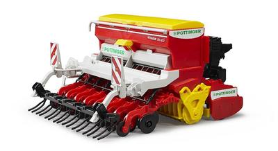 Сеялка посевная Bruder Pottinger Vitasem302ADD с креплением на борону BR02347