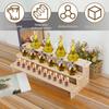3/4-ярусная деревянная подставка-полка для дисплея, прямоугольная деревянная подставка-подставка для дисплея, легко собирается для кухонного декора, органайзер