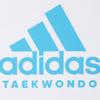adidas Футболка с логотипом и буквенным принтом, дышащая, спортивная, с круглым вырезом, коротким рукавом, для бега, американская винтажная, мужская, цвет белый, синий ADICTT-WBU-1
