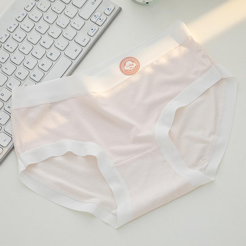 Нижнее белье для девочек Naked Seamless из чистого хлопка с антибактериальным промежностным швом 7A, узкие трусы с треугольным поясом