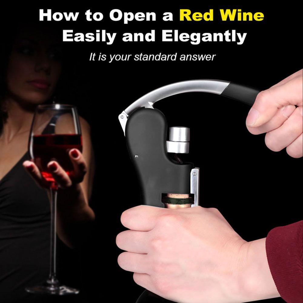 Бытовой рычажный штопор из цинкового сплава, инструмент для открывания красного вина, открывалка для бутылок, штопор