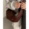 Autumn and winter simple ancient dumpling bag women's 2025 new fashion Korean version underarm bag casual large-capacity crossbody bag