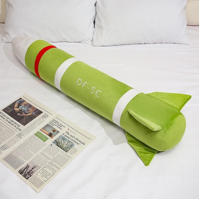 Nuclear Missile Soft Plush Pillow With Leg Support For Office And Lounge Use