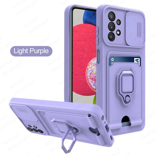 Защитный чехол для камеры Samsung Galaxy A52S 5G, чехол с гнездом для карты памяти Samsung A52 SA 52S, чехол-подставка с магнитным кольцом SM-A528B SM-A528B/DS