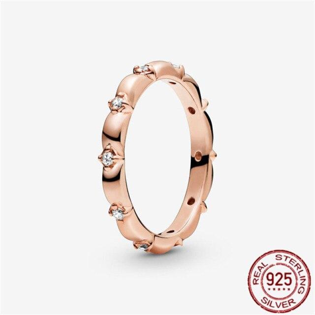 Новое весеннее подлинное кольцо из стерлингового серебра 925 пробы со сверкающим цветком маргаритки, кольца-короны для женщин, помолвочные украшения, подарок на вечеринку, настоящее