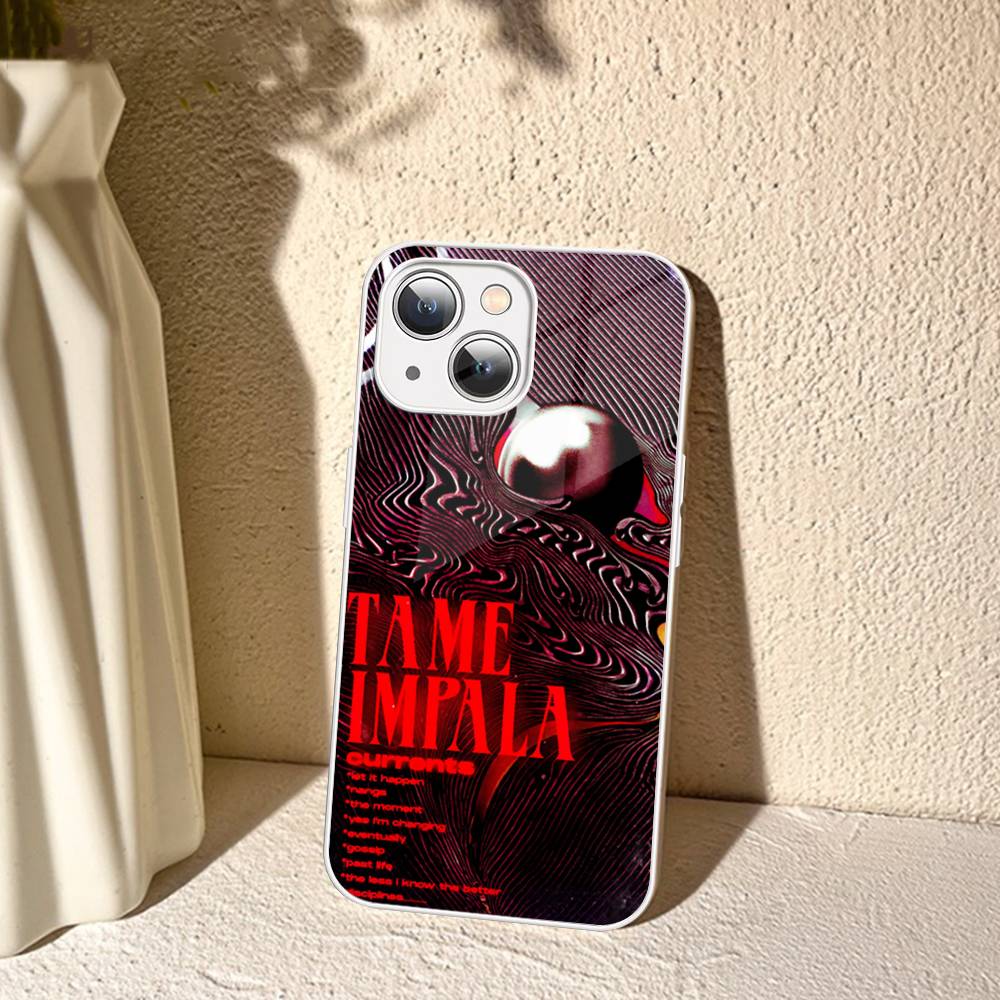 Band T-Tame Impala Tempered Glass For Iphone 14 13 12 11 Pro Mini XS MAX 14Plus X XS XR Cover
