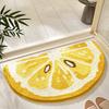 Fresh Fruit Shaped Cartoon Polyester Absorbent Non Slip Floor Mat for Home