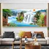 Abstract Landscape Painting Waterfall Art Oil Painting Canvas Painting Living Room Decoration Cuadros Background Wall Decoration