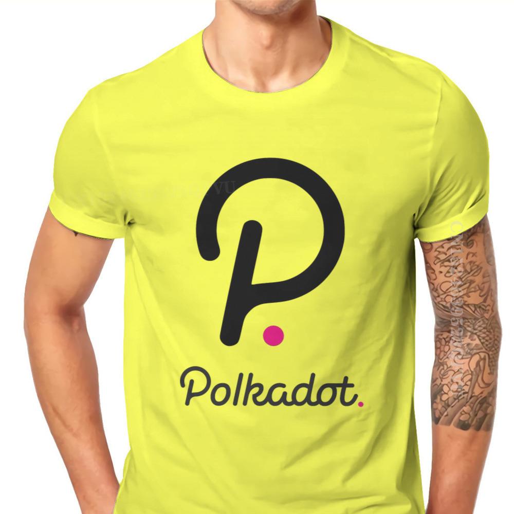 Polkadot Cryptocurrency Crypto Miner Men T Shirts Classic Graphic Big Size Vintage Tshirts Top Sell Harajuku Men Tshirt Clothing