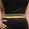 Индийские монеты Цепочки на живот талию тело для женщин женские сплав длинная кисточка пояс для танцевального платья свадебная вечеринка ювелирные изделия
