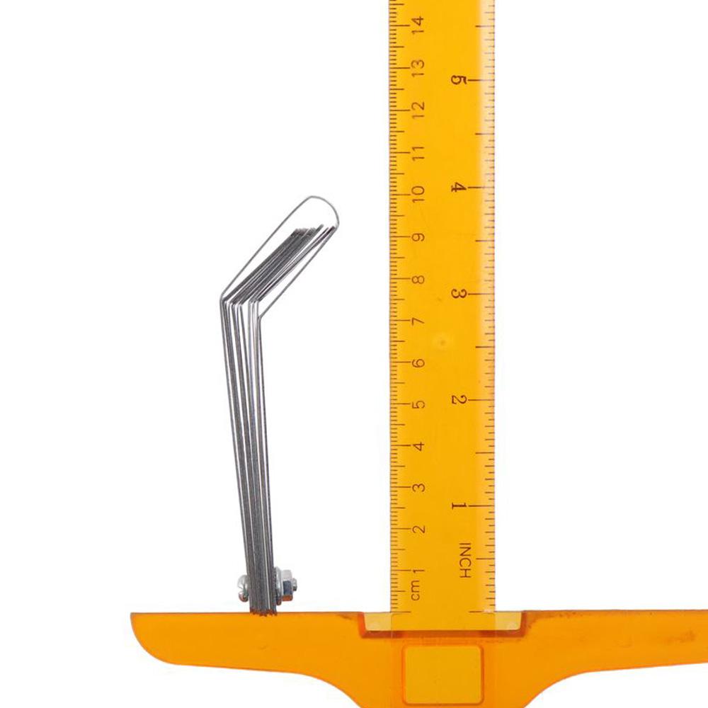 Измеритель смещения клапана из нержавеющей стали 0,05-1,0 мм, метрический, 100 мм, щуп