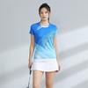 Quick-Dry Badminton Sport Set Men Women Athletic Wear Tennis Volleyball Table Uniform With Number Printing