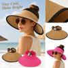Chapeau de Soleil de Plage pour Femme Visière de Sport d'Extérieur Réglable pour l'Été
