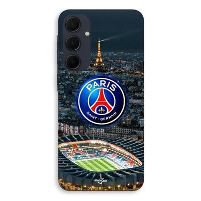Coque De Téléphone - MANIACASE - Samsung Galaxy A35 - Silicone - Souple - PSG Logo Nuit Eiffel