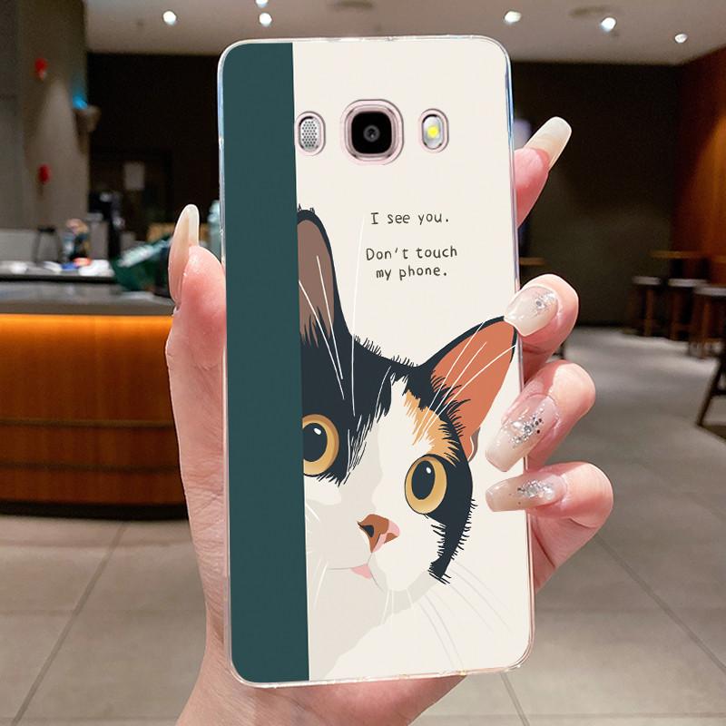 Casing For Samsung Galaxy J5 (2016) SM-J510F / J7 (2016) SM-J710F Soft Cover Luxury Dragon Cute Cool Boys Girls Transparent Case