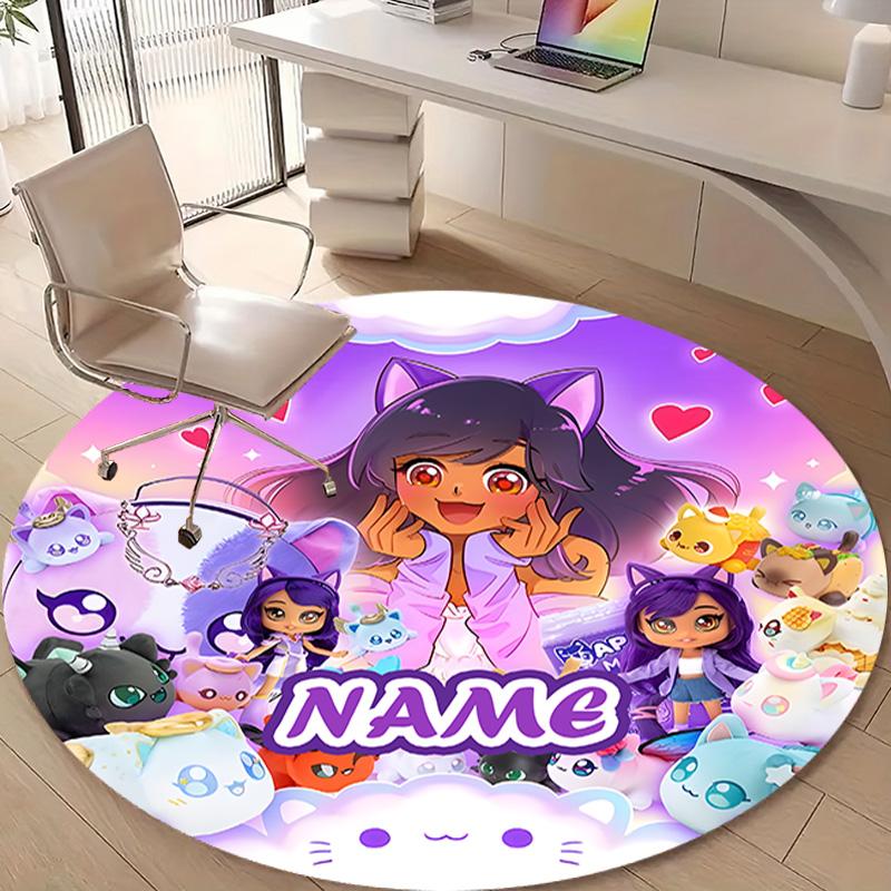 Personalized A-AphmauS Round Chair Office Rug - Perfect for Mat, Office Chair & More - Ideal Gift for Birthdays and Holidays