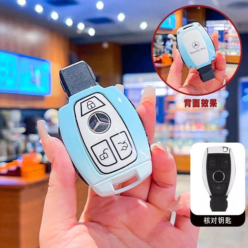Car Smart Key Cover Case Shell Accessories For Mercedes W212 W204 for Benz A B C E GL S GLA GLK CLS Class AMG W205 W463 W176 i1
