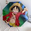 1 шт. Автоматический складной зонт - Узор Luffy D Портативный складной дизайн с 8 спицами Рождественские подарки на день рождения