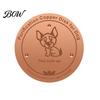 Natural Copper Water Purifier Disc Purification for Dog, 4-Inch Diameter Pure Disc, Dog Bowl with 3-Point Support