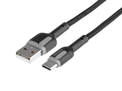 WAYME Кабель для зарядки и синхронизации, оплетка из микрофибры, 100 см, USB > USB-C