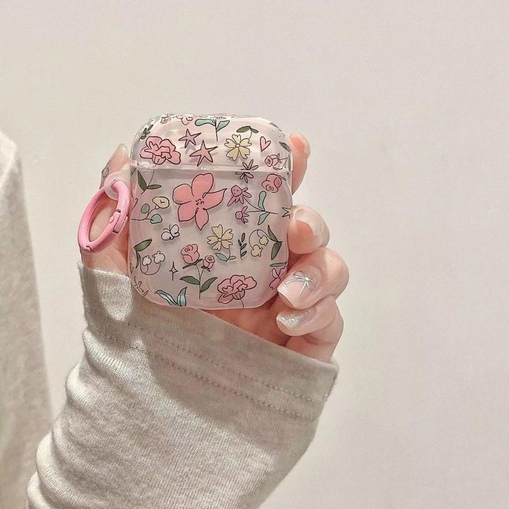 Полноэкранный цветной цветочный чехол для AirPods Pro 1-го поколения 1-го поколения 1-го поколения Bluetooth-гарнитуры Apple Huaqiangbei защитный чехол