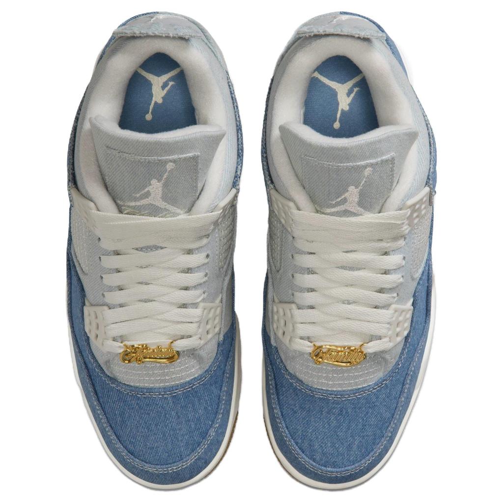 Jordan 4 Ретро Текс Деним Поношенный Синий Женский IB6716-100