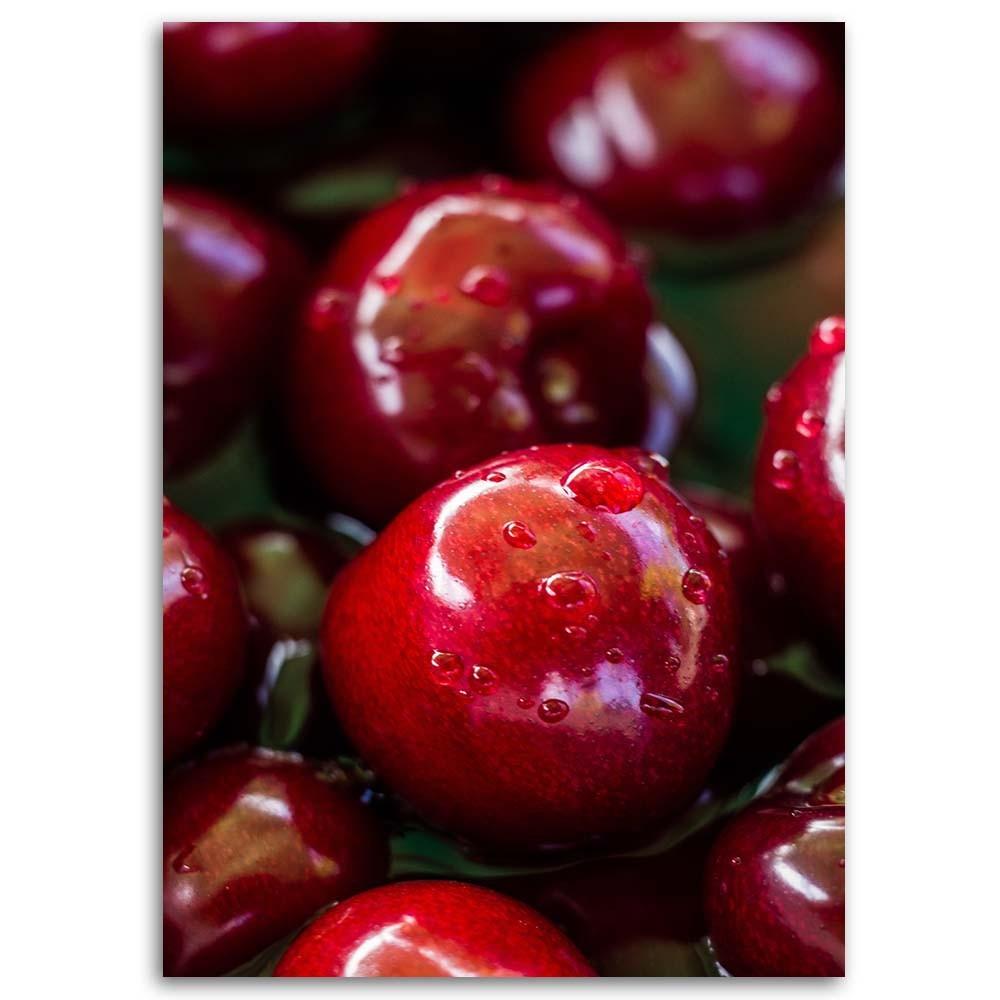 Canvas print, Juicy cherries