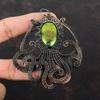 Mystic Fire Labradorite Gemstone Pendant Copper Wire Wrapped Pendant Handmade Copper Jewelry Octopus Pendant Labradorite Jewelry For Gifts