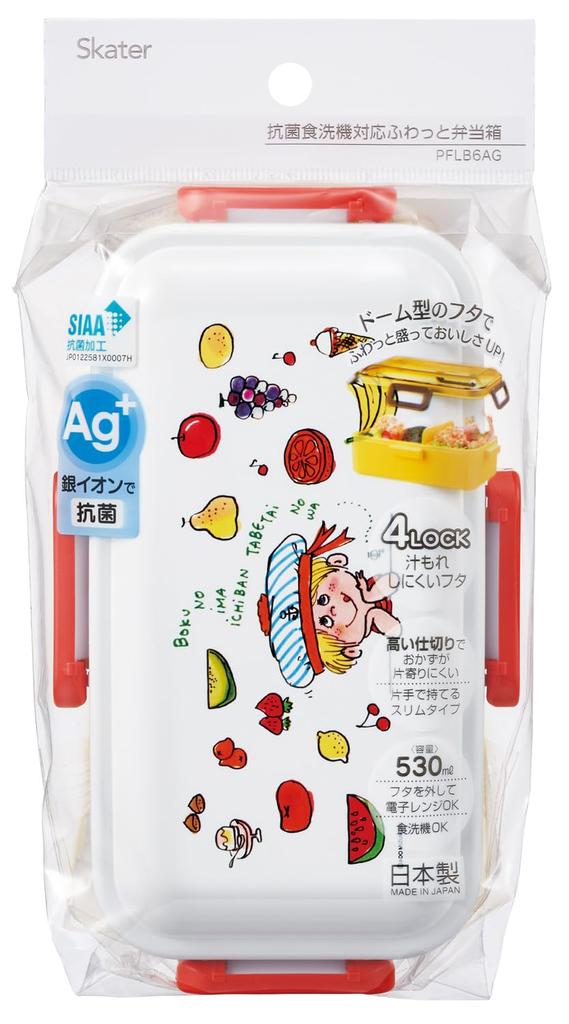Skater Bento Soft Domed Made In for Ado PFLB6AG69714 Box, 530ml, Antibacterial, Filling, Lid, Japan, Women, Mizumori,