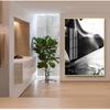 Fashion Beautiful Woman Posters Wall Art Pictures Living Room Home Decor Black and White Sexy Window Girl Nordic Canvas Painting