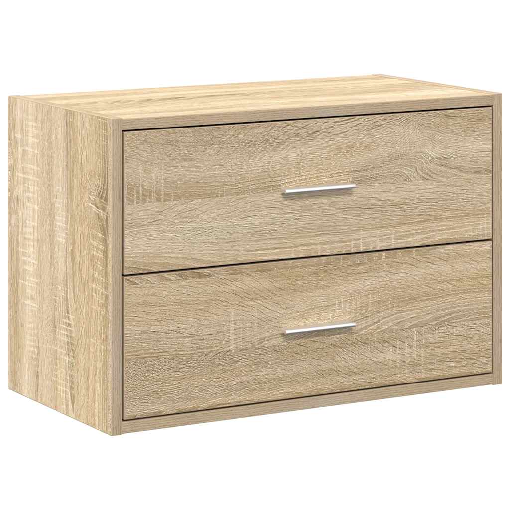 Cabinet with 2 Drawers Sonoma Oak Finish 60 x 31 x 40 cm Particleboard