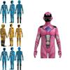 Kids Mighty Morphin Power Rangers Costume Jumpsuit For Halloween Or Cosplay Parties