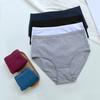 High Waist Women Underpants Tummy Control Plus Size Knitted Solid Color Panties High Elasticity Cotton Briefs Full Butt Coverage Underwear