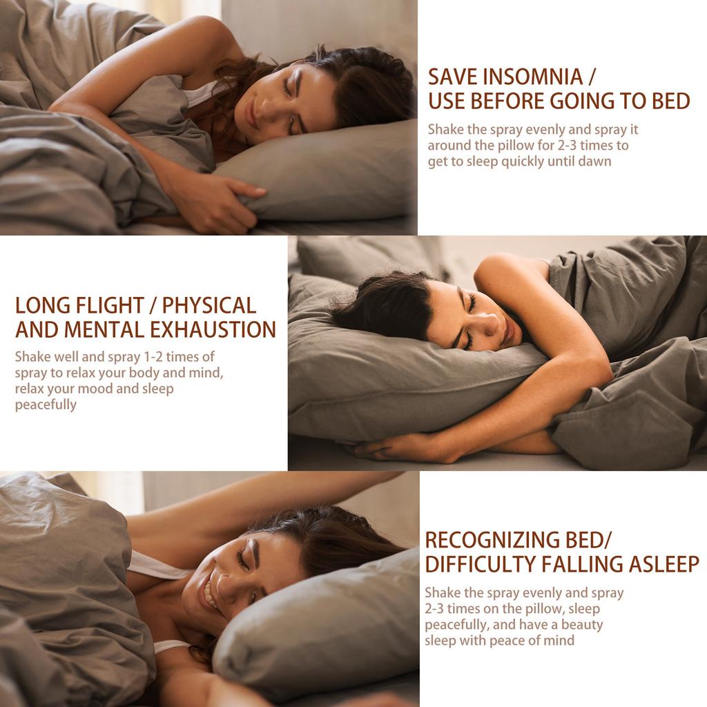 South Moon Спрей для сна с лавандой, помогающий не спать всю ночь, избавляющий от беспокойства, усталости, легкий сон, спрей для спокойного сна