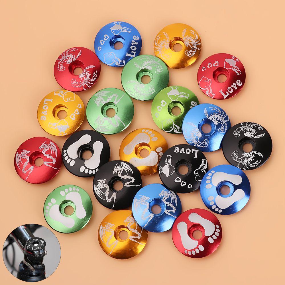 Alloy Fixed Gear Bike Front Lid Bicycle Headset Cover Bowl Covers Ultra-ligh Headsets Parts