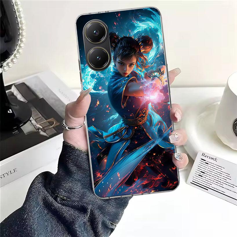 Игровой S-Street F-FighterS Мягкий чехол для телефона для Xiaomi Redmi 15C 15 13C 13 Poco X5 X6 X7 F7 Ultra M7 12C 12 10 10C 9C 9A 9T 9 Funda