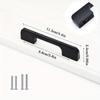 6 Pieces Aluminum Alloy Material Black Cabinet Pulls, American Solid Thickened Kitchen Cabinet Pulls, Drawer Knobs, Furniture Hardware