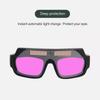 1Pair Protective Glasses Solar Automatic Dimming Welding Mask Auto Welding Goggles with View True Color for Wide