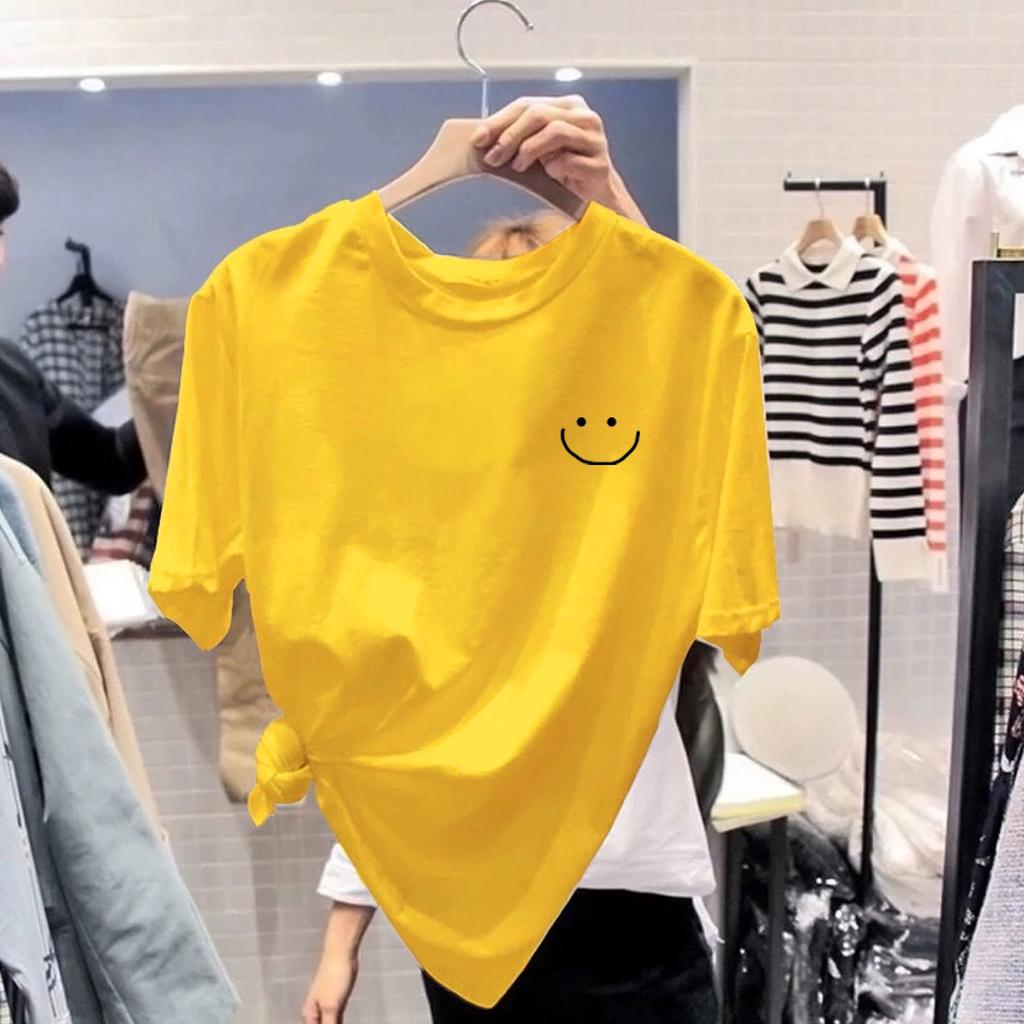 Cotton Unisex T Shirt for Women Korean Fashion Loose Teen Oversized Plus Size Tops on Sale Printed Graphic OS