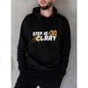 Баскетбольная толстовка Curry с капюшоном Gold State Sports Coat, толстовка Warriors Stephen, черная