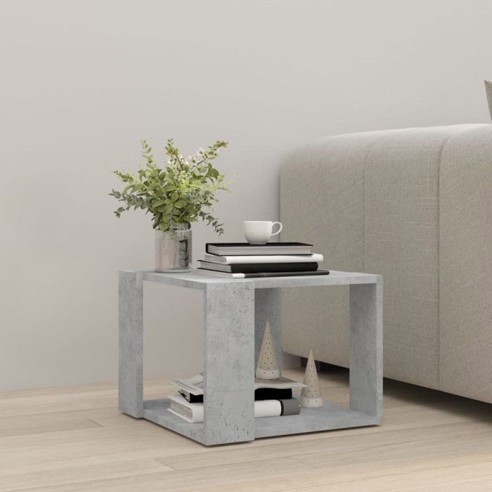VidaXL Coffee Table Concrete Grey 40x40x30 Cm Engineered Wood 806314