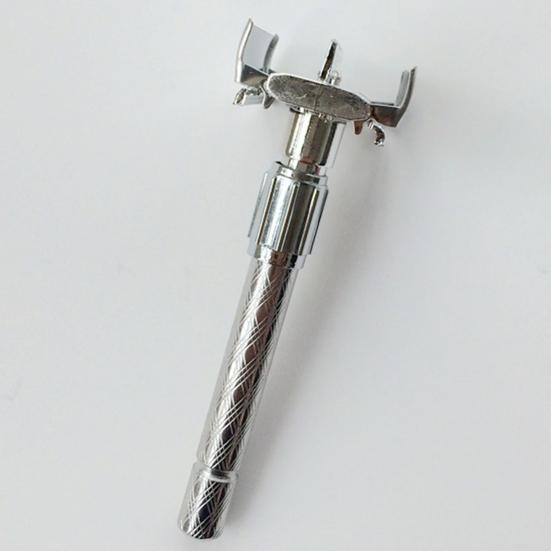 Razor with Long Handle Manual Double Edge Men Facial Razor for Daily