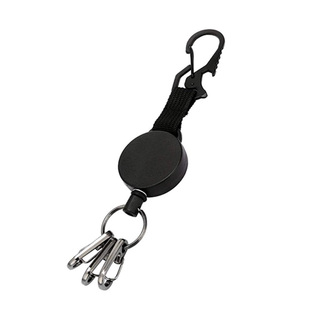 Tool Pull Retractable Lanyard Clip Keychain Badge Reel Clip Key Ring Clips Badge Holder Clip