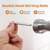 50/100 шт. Двусторонний плинтусный гвоздь Бесшовный гвоздь Металлический плинтусный гвоздь Не оставляющая следов гвоздевая лента Специальная втулка Ручной инструмент