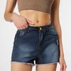 Женские однотонные джинсы Stretch Slim Fit джинсовые шорты с потертой бахромой